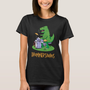 Drummersaurus Drummer Drum Set Music T-Shirt