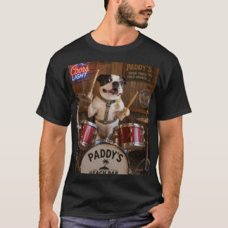 Drumming Boston Terrier T-Shirt
