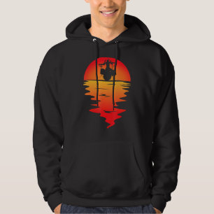 Drumming Drum Set Sunset For Drummer And Percussio Hoodie