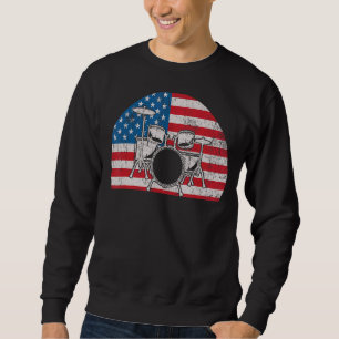Drumming For Men Women Kids Drummer Percussion Sweatshirt