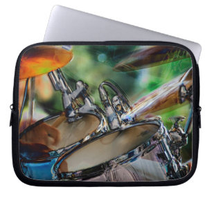 Drumming In Action Laptop Sleeve