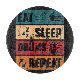Drumming passion: t-shirt design illustration. cutting board