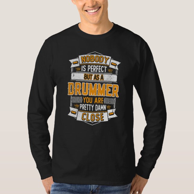 Drumming Percussionist & Drummer  1 T-Shirt (Front)