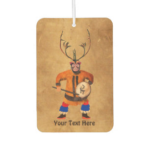 Drumming Shaman Car Air Freshener