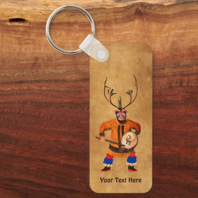 Drumming Shaman Key Ring (Front)