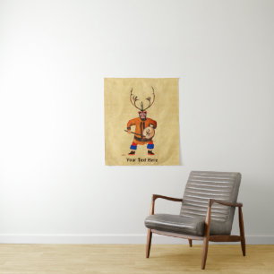 Drumming Shaman Tapestry