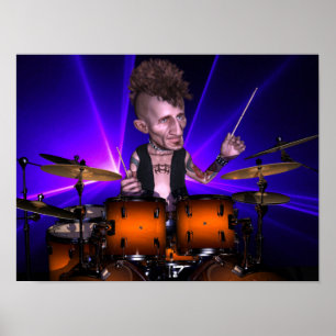 Drumming with the Lasers Poster