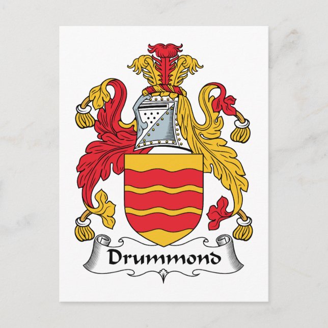 Drummond Family Crest Postcard (Front)