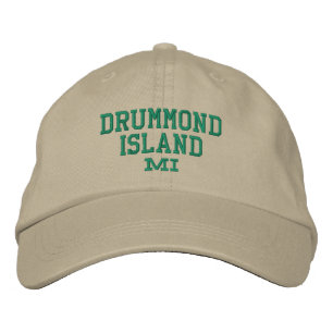 Drummond Island Michigan Embroidered Baseball Hat