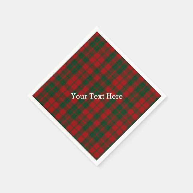 Drummond Tartan Plaid Paper Napkins (Corner)