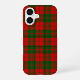 Drummond tartan red green plaid iPhone 16 case