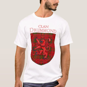 Drummond Tartan Scottish Plaid Lion Rampant T-Shirt