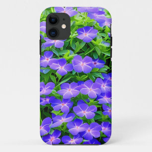 Drummond's clematis - a cute little blue flower iPhone 11 case