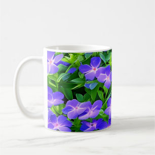Drummond's clematis - a cute little blue flower coffee mug