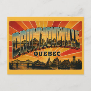 Drummondville Quebec Industrial City Postcard