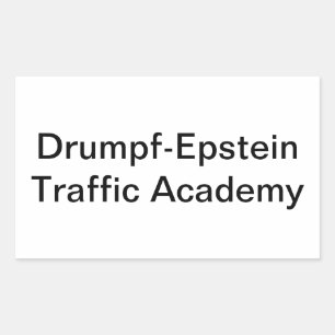 Drumpf-Epstein Trafficking Hankamer Artjunkhaus Rectangular Sticker