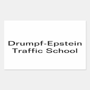 Drumpf-Epstein Trafficking Hankamer Artjunkhaus Rectangular Sticker