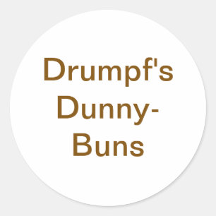 Drumpf's Dunny-Buns Jeff Hankamer Artjunkhaus Yum! Classic Round Sticker