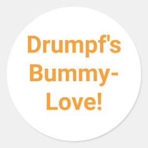 Drump's Bummy-Love Jeff Hankamer Artjunkhaus Comic Classic Round Sticker