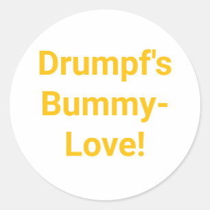 Drump's Bummy-Love Jeff Hankamer Artjunkhaus Comic Classic Round Sticker