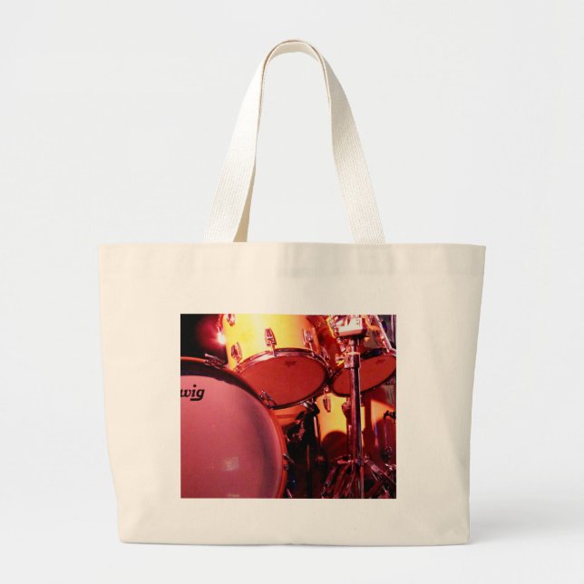 Drums 1 large tote bag (Front)