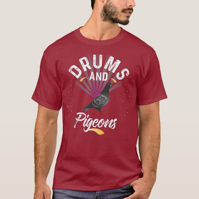 Drums And PIGEONS Shirt for Drummer (Front)