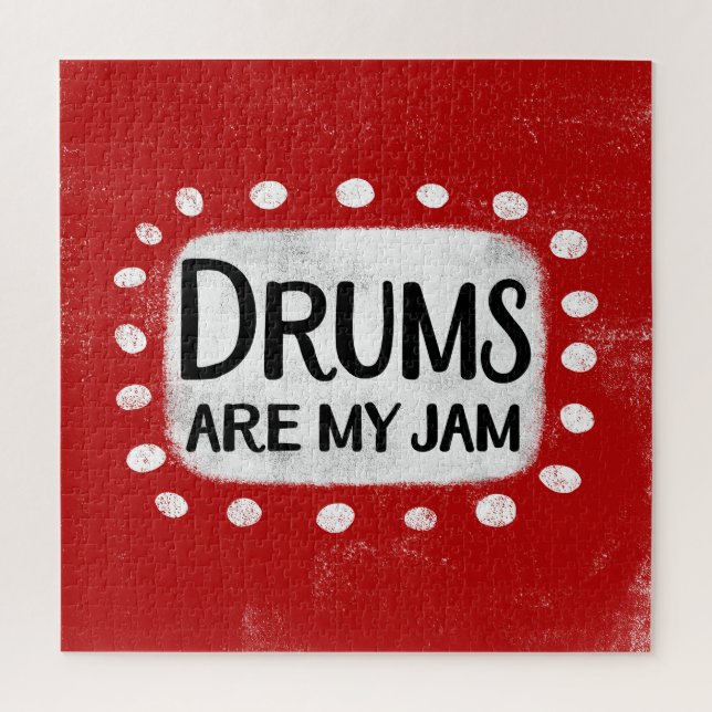 Drums Are My Jam Jigsaw Puzzle (Vertical)
