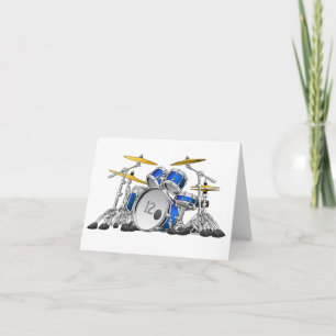 Drums Birthday Card  - 12