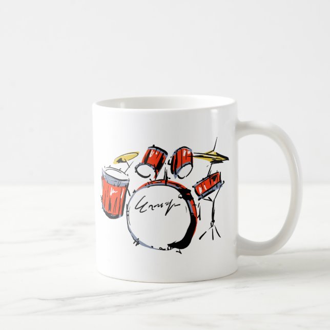 drums coffee mug (Right)