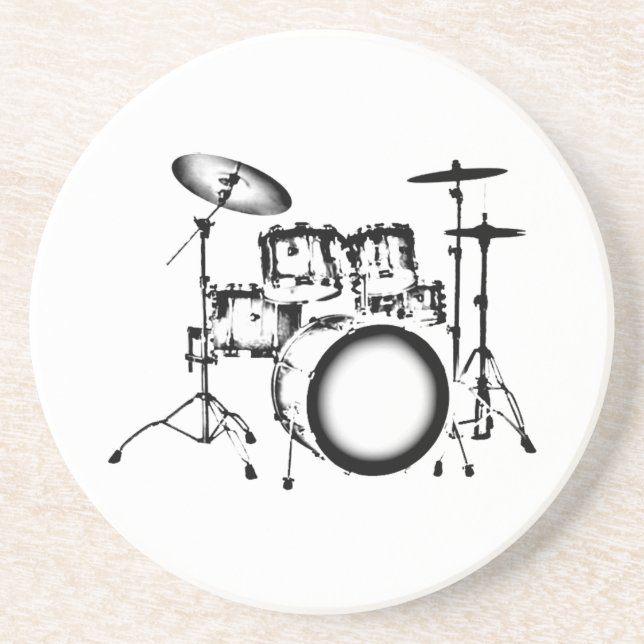 Drums "Drawing" Coaster (Front)