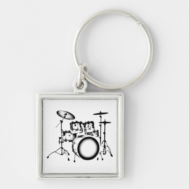 Drums "Drawing" Key Ring (Front)