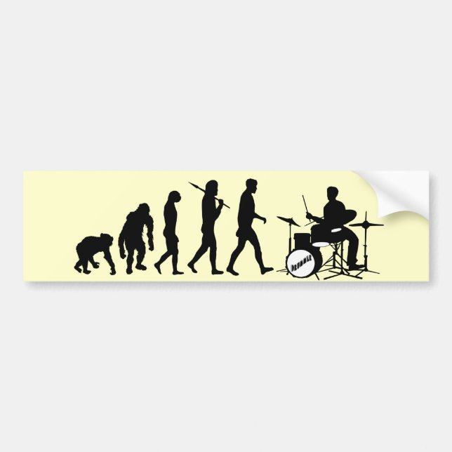 Drums Drummer Drumline Drumsticks Drumming Bumper Sticker (Front)