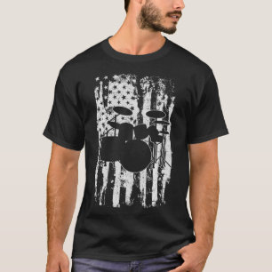 Drums Drummer Drumming Vintage Gift T-Shirt