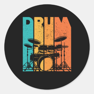 Drums | Drumming Lover Drummer Gift Classic Round Sticker