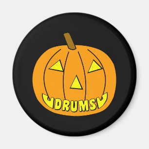 Drums Halloween Pumpkin  Magnet