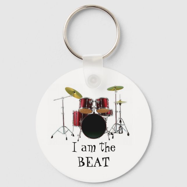drums, I am theBEAT Key Ring (Front)