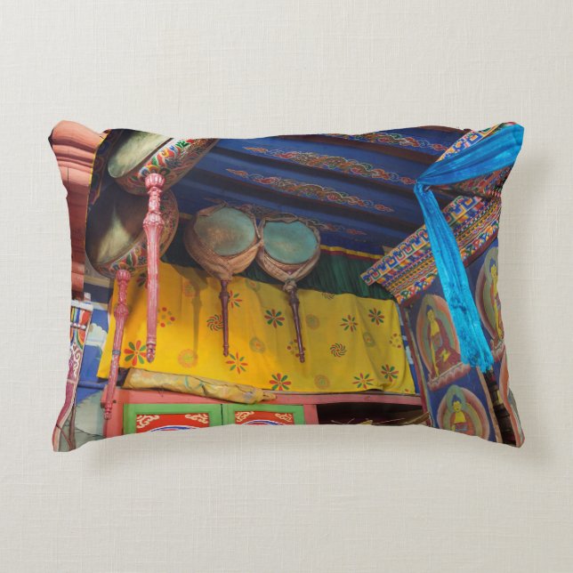 Drums Inside A Temple Decorative Cushion (Front)