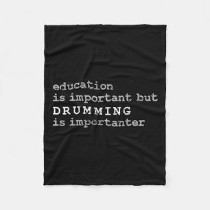 Drums Marching Band Drummer Education  Fleece Blanket