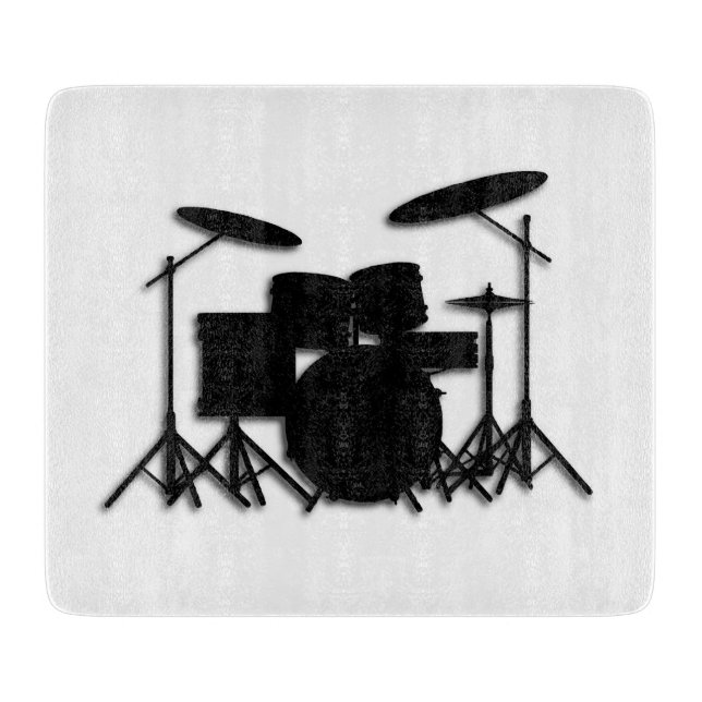 Drums Music Design Cutting Board (Front)