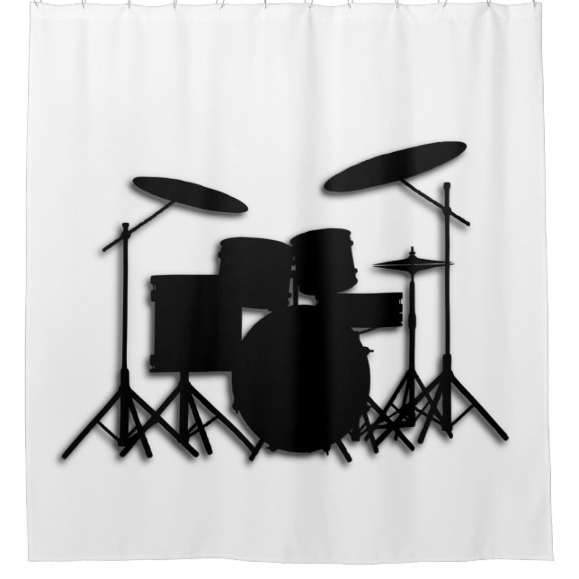 Drums Music Design Shower Curtain (Front)