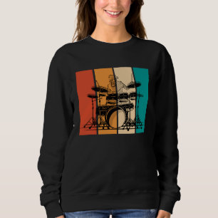 Drums Music Musical Instrument Musician Drummer Vi Sweatshirt