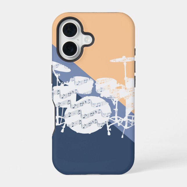 Drums Percussion iPhone 16 Case (Back)