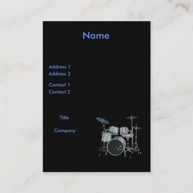 Drums Profile Card (Front)