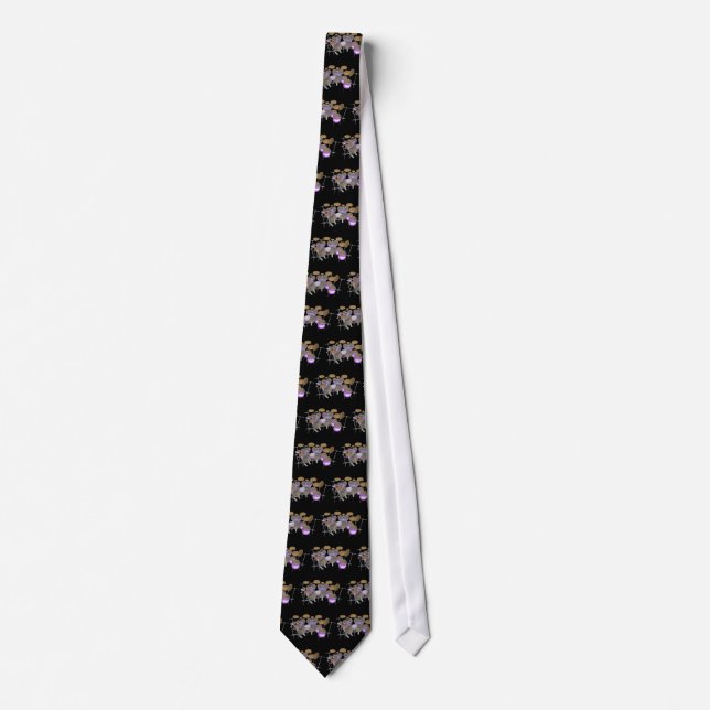 Drums: Purple & White Drum Kit: 3D Model: Necktie (Front)