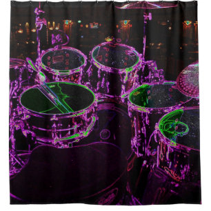 Drums sccna shower curtain