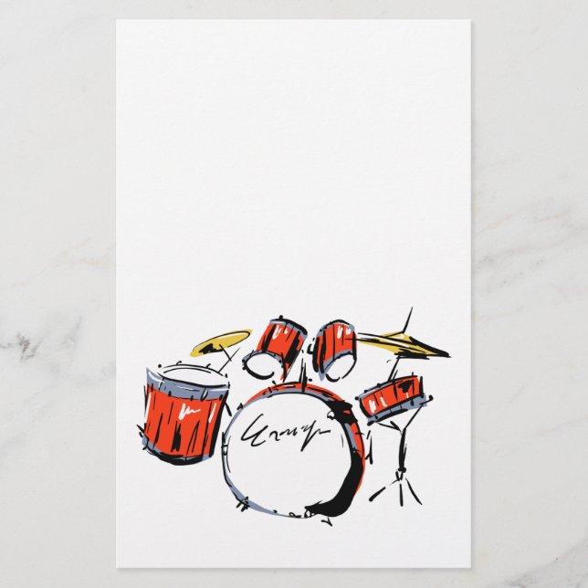 drums stationery (Front)
