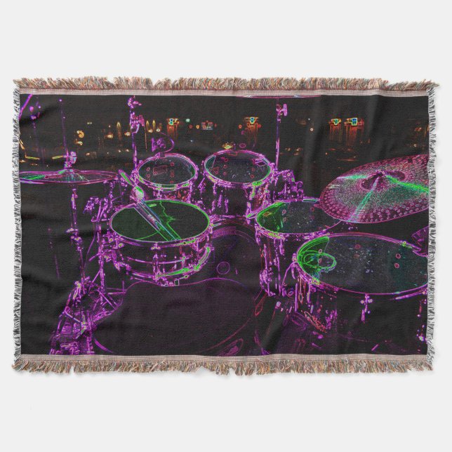 Drums tbcnm throw blanket (Front)