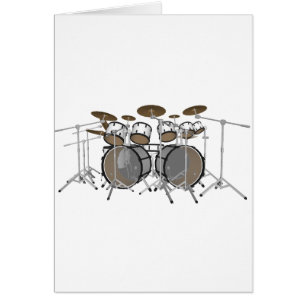 Drums: White Drum Kit: 3D Model: