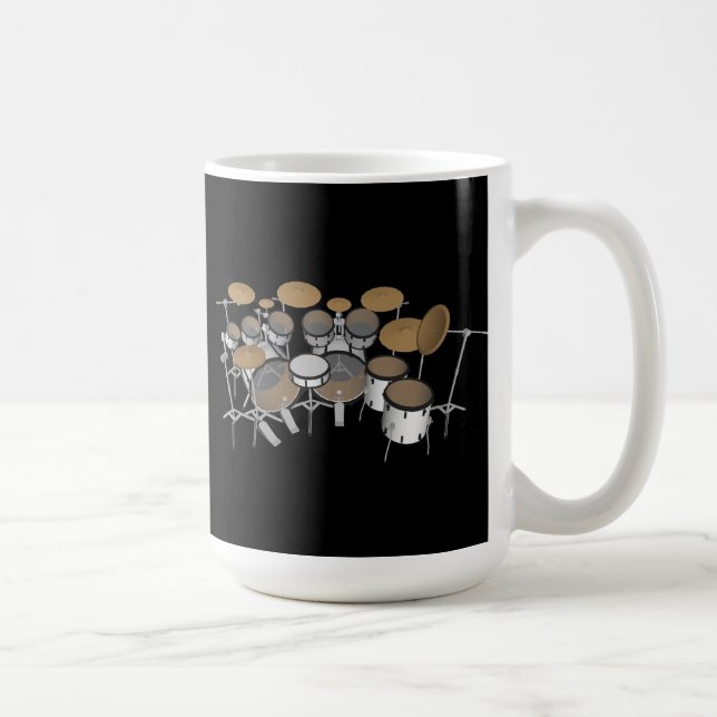 Drums: White Drum Kit: 3D Model: Coffee Mug (Right)