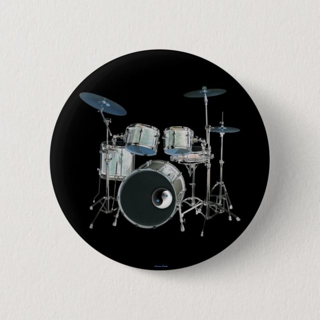 Drums & Yin-Yang Button (Front)